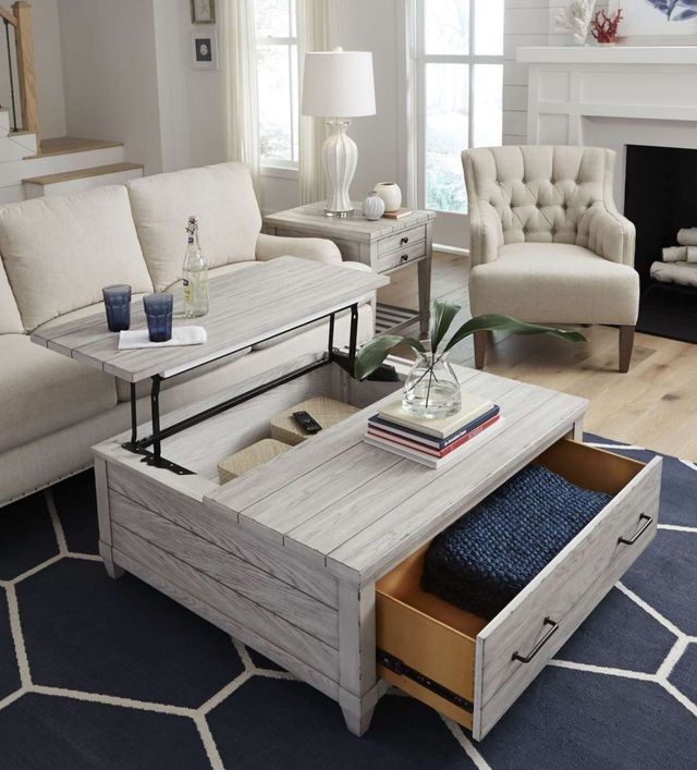 Legacy Classic Belhaven Weathered Plank Lift Top Cocktail Table-2