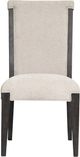 Magnussen Home® Plum Creek Elite Dove/Ravenwood Black Dining Side Chair Set with Upholstered Seat and Back-1