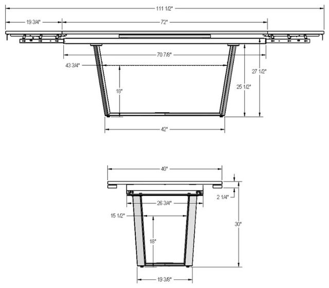 Amisco Customizable Charlie Dining Table-2
