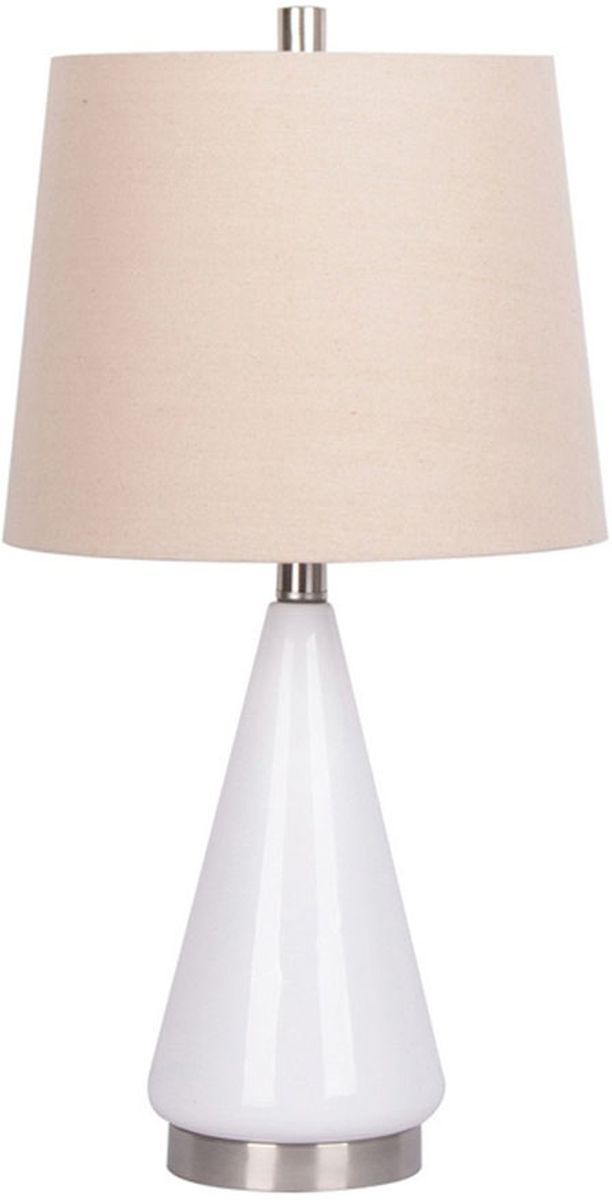 Signature Design by Ashley® Ackson 2-Piece White/Silver Table Lamp Set-1