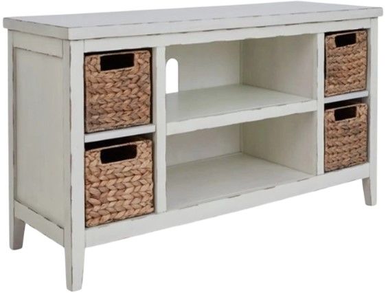 Signature Design by Ashley® Mirimyn White TV Stand-0