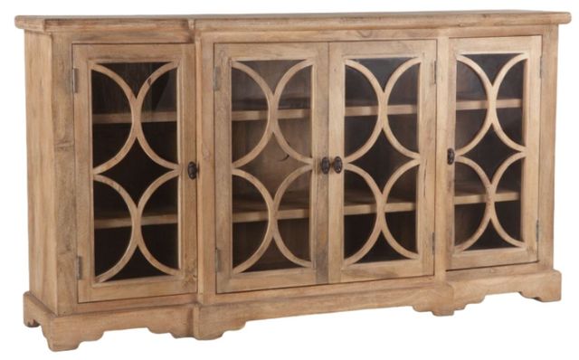 Home Trends & Design San Rafael Antique Oak Cabinet-0