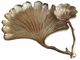 A & B Home Gingko Gold Leaf-Double Decorative Bowl-1