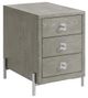 Najarian Furniture Manhattan Gray Chairside Table-0