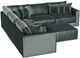 Jackson Furniture Remington 6-Piece Pine L-Shape Sectional with Ottoman-2