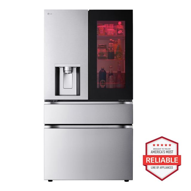LG 36 in. 28.6 Cu. Ft. PrintProof™ MyColor™ Stainless Steel French Door Refrigerator-1