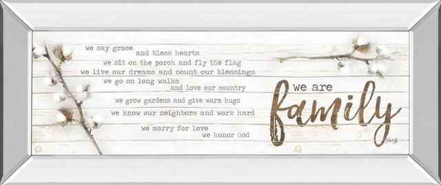 Classy Art We are Family by Marla Rae Mirrored Frame Wall Art-0
