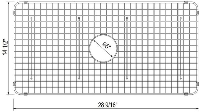 Rohl® Stainless Steel Wire Sink Grid for RC3318 Kitchen Sink-1