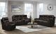 Elements International Trinidad Pebble Brown Power Reclining Sofa-4