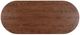 TOV Furniture Marlow Brown Oval Dining Table with Black Base-5