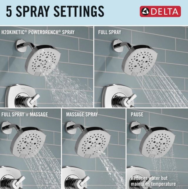 Delta Stryke® 17 Series Lumicoat® Chrome Shower Only-3