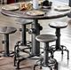 Furniture of America® Foskey 5-Piece Antique Black/Natural Tone Dining Set-0