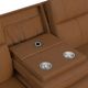 Elements International Mustang Aline Butternut Power Reclining Sofa-2