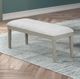 New Classic® Home Furnishings Essence Gray/White Dining Bench-1