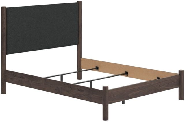 Signature Design by Ashley® Cadmori Black/Brown Queen Upholstered Panel Bed-0