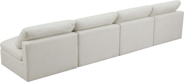 Meridian Furniture Plush 4-Piece Cream 	140" Modular Sectional-1