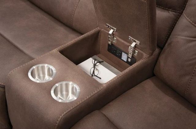 Behold™ Home Harley 6-Piece Brown Power Reclining Curved Sectional-2