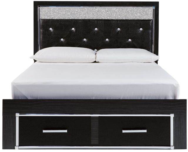 Signature Design by Ashley® Kaydell Black King Upholstered Panel Storage Bed-2