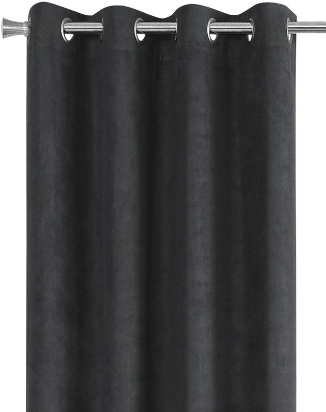 Monarch Specialties Inc. 2-Piece Grey 54" x 95" Room Darkening Curtain Panel Set-3
