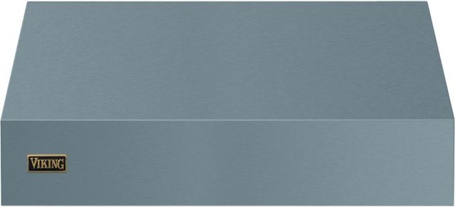 Viking 5 Series 30" November Sky Wall Mounted Range Hood with Brushed Brass Trim and Ventilator-0