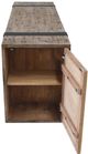 Nest Home Collections Huntington Antique Black/Natural Wine Cabinet-3