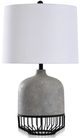 Stylecraft Pomona Black/Gray/White Table Lamp-0