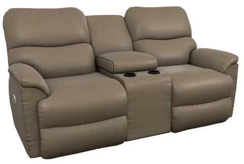 La-Z-Boy® Trouper Marble Power Reclining Loveseat with Console and Headrest-0