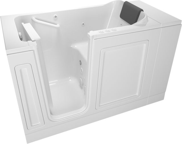 American Standard Luxury Series White Alcove Walk-in Combination Tub-1
