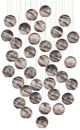 Currey & Company Palatino Blue Marbeled/Silver Multi-Drop Pendant Lighting-0