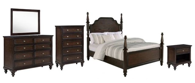 Coaster® Andover 5-Piece Dark Oak Queen Bedroom Set
