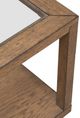 Liberty Furniture Bayhill Trellis Glass Top Cocktail Table with Black/Honey Base-5