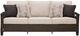Signature Design by Ashley® Drakes Beach Beige/Dark Brown Fabric/Wicker Outdoor Sofa-2