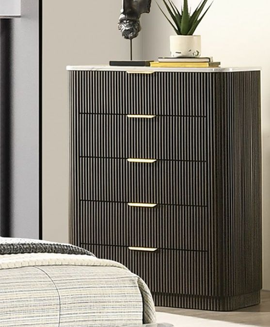 Furniture of America® Lantrisant Dark Walnut Chest-2
