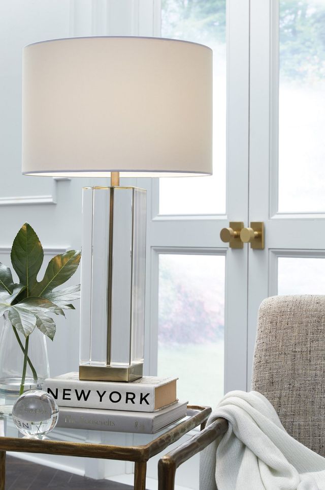 Signature Design by Ashley® Teelsen Gold/White Crystal Table Lamp-3