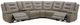 Parker House® Caldwell 5-Piece Tahoe Fog Power Reclining Sectional-1