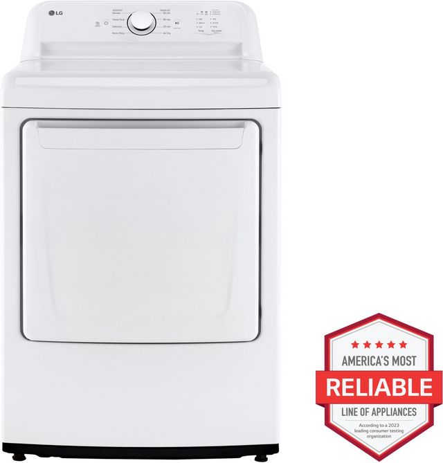LG 7.3 Cu. Ft. White Front Load Electric Dryer-8