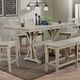 Winners Only® Carmel Oyster Gray Dining Bench-2