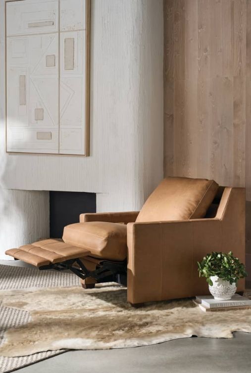 Rowe® Customizable Sylvie Leather Power Recliner-1
