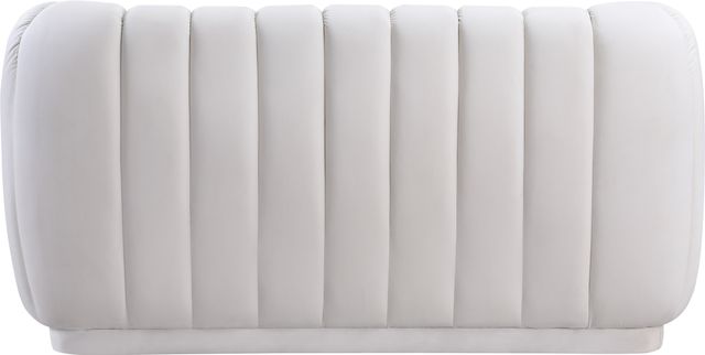 Meridian Furniture Dixie Cream Velvet Loveseat-3
