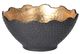 A & B Home Black/Gold Metro Gilded Bowl-1