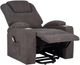 Coaster® Louie Brown Upholstered Power Reclining Chair with Lift and Massage-3