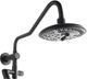 Forno Acqua AcquaFALL Matte Black Retrofit Shower System-1