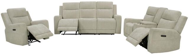 Coaster® Kennett 3-Piece Ivory Power Reclining Sofa Sets-0
