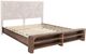 International Furniture Direct Praga Brown-Red King Storage Platform Bed Footboard with rails-0