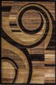 Cosmos Carpets Pazzazz Harmony Beige/Black 8" x 11" Area Rug-0
