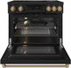 Thor Kitchen® Gordon Ramsay Collection 36" Black Pro Style Induction Range with Tilt Panel Touch Control and Bronze Trim-1