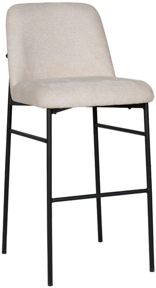 New Classic® Home Furnishings Erik Beige/Black Upholstered Bar Stool-0