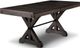 Handstone Customizable Rafters Maple 42x84 Solid Top Trestle Table-0
