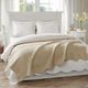 Olliix by Madison Park Tuscany Khaki Oversized Quilted Throw with Scalloped Edges-4