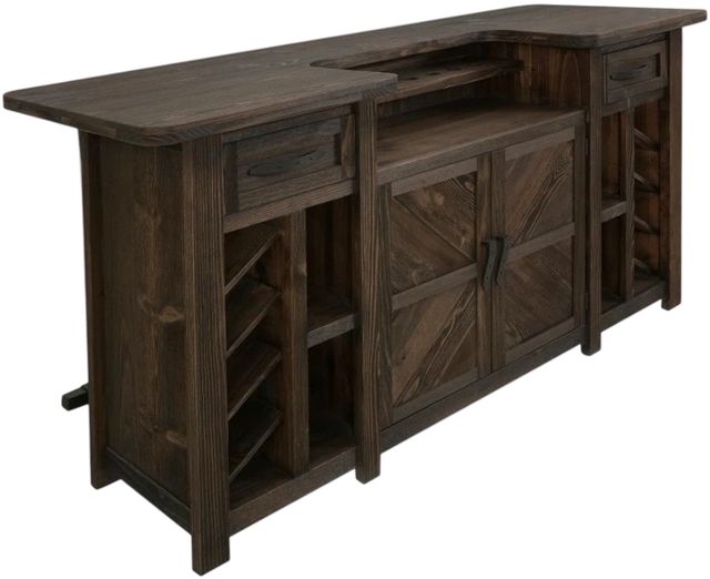 International Furniture Direct Dutton Brown Bar-0